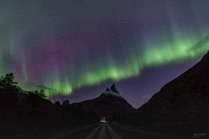 Noorderlicht in otertinden Finland 